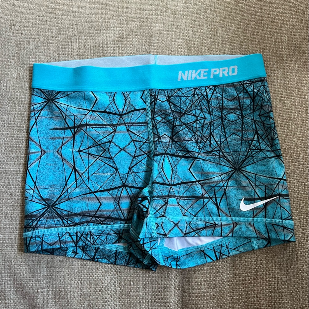 Blue Nike Pro Shorts